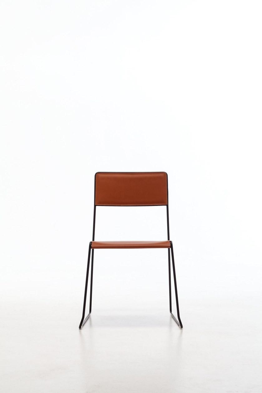 Inday Штабелируемое кресло-санки из регенерированной кожи Log sun-id-1447388 - Вид №4