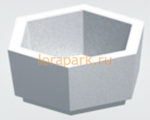 C6101-CB.K Ц61 цветочница бетонная LAB.Space 