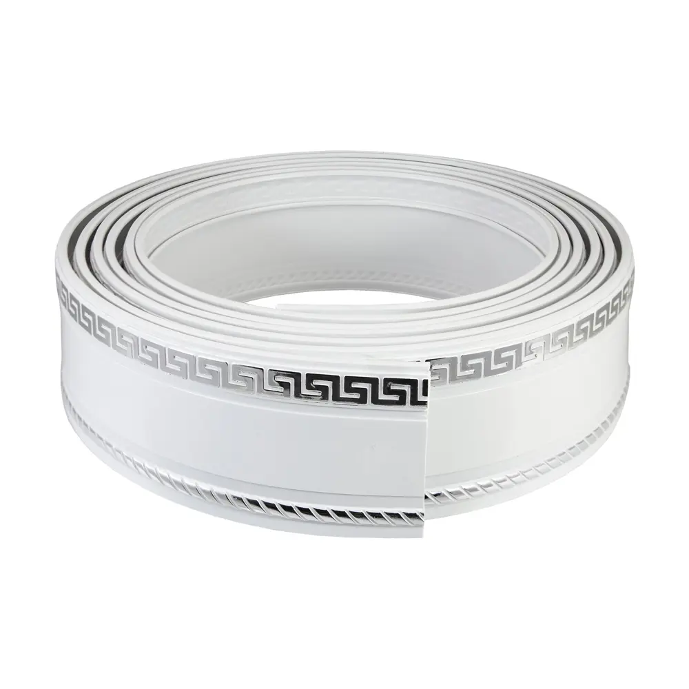 Бленда Тесей пластик 2 м цвет белый/хром Santreyd STLM-2110562