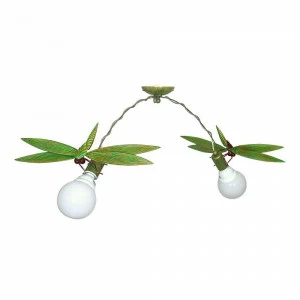 Люстра потолочная детская с двумя рожками Wazka LUMINEX WAZKA 326538 Зеленый