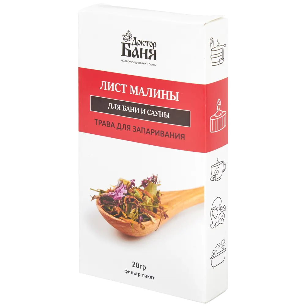 Трава для запаривания Доктор Баня Лист малины STLM-2023189