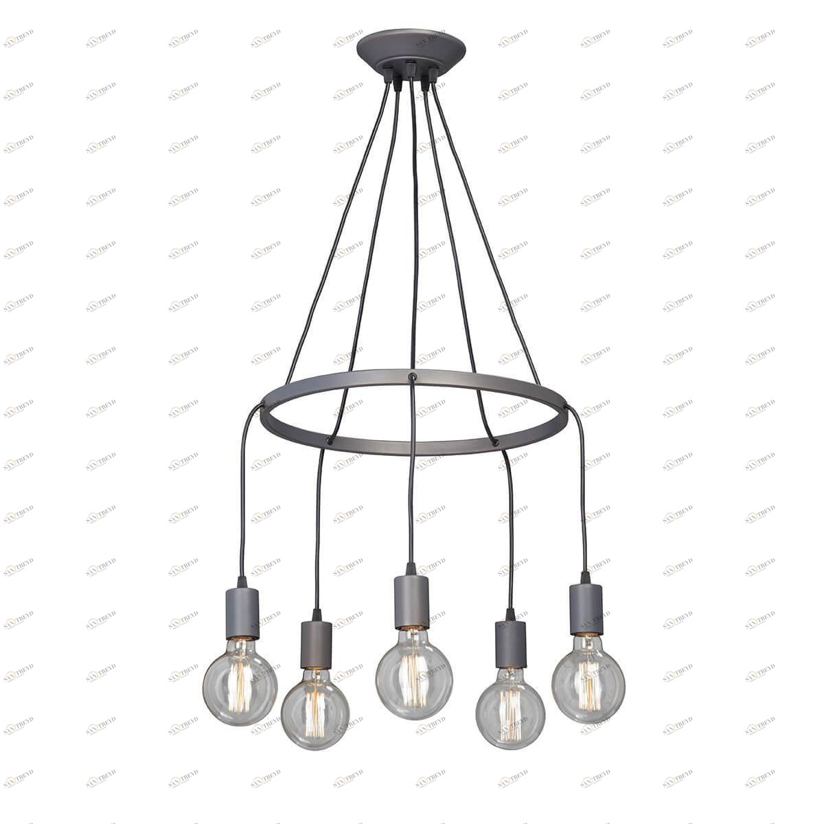 Подвесная люстра Vitaluce V4550-2/5S VITALUCE ДИЗАЙНЕРСКИЕ 328667 Серый 