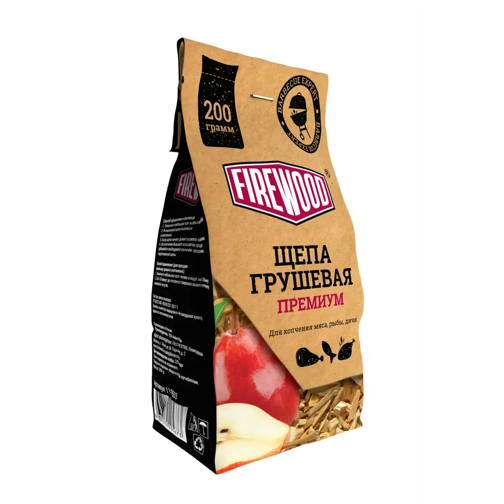 Щепа для копчения Firewood Груша 0.2 кг Santreyd STLM-2048102