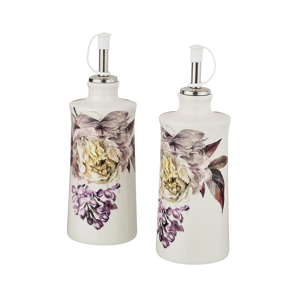 358-1571 Посуда керамическая Набор для масла и уксуса 400 мл Пурпур Lefard 