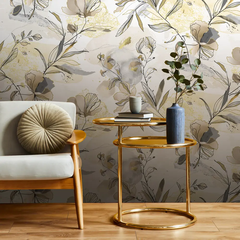 Обои флизелиновые Ateliero Olesya жёлтые 1.06 м AT281896 STLM-2196668 - Вид №2