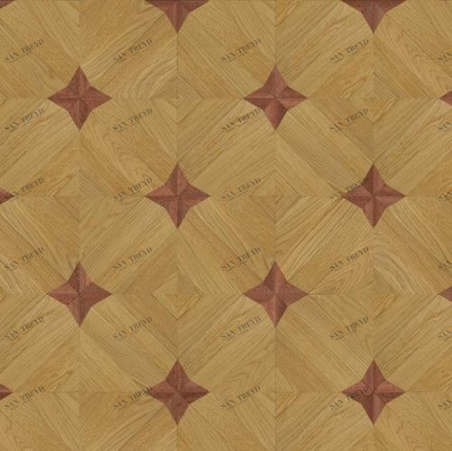 Художественный паркет Da Vinci Щитовой 26-302 Дуб (Гладкая) 500х500 мм 26010302