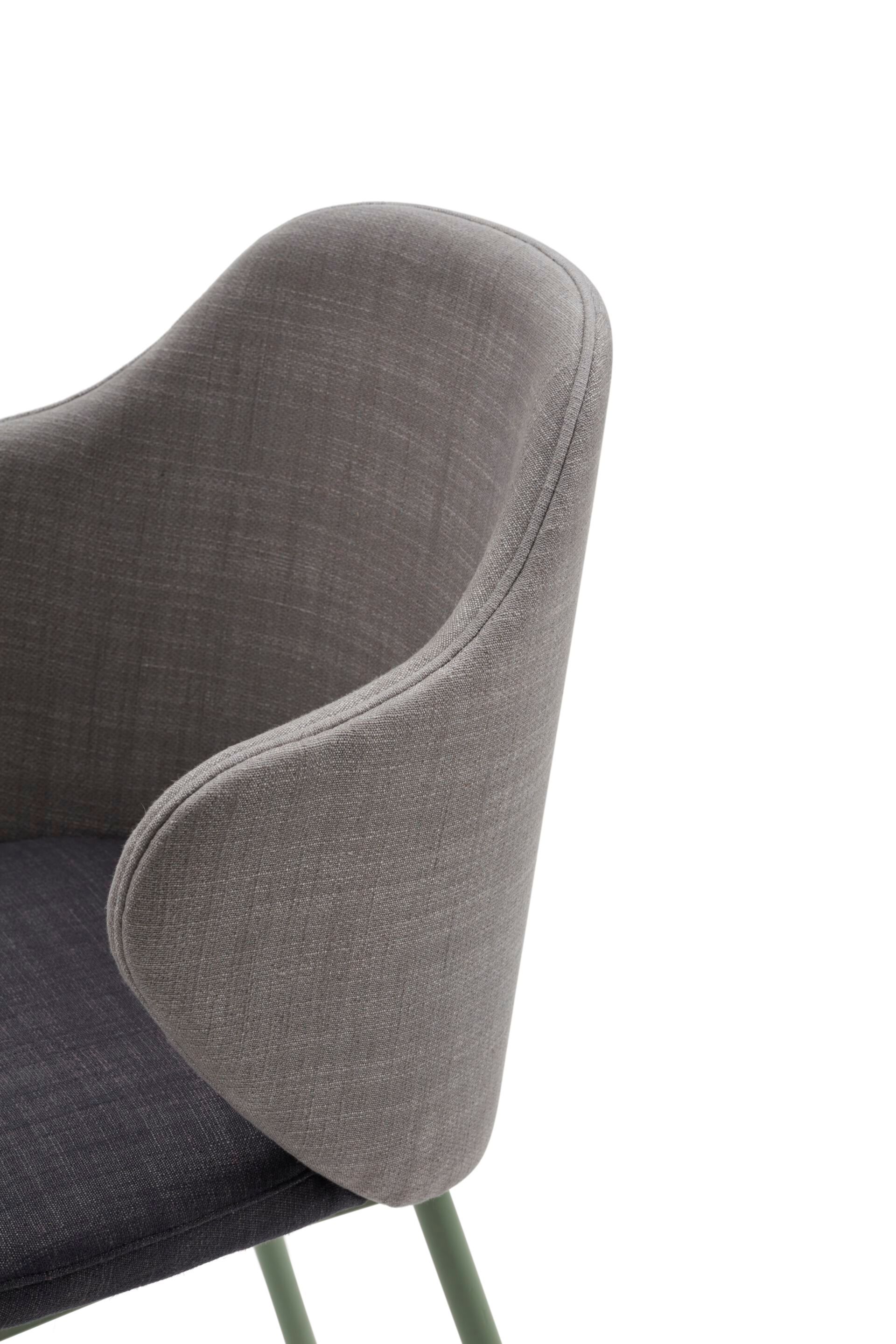 Высокий стул с тканевой подкладкой со спинкой Origins 1971 Page ARCH-00045276 - Вид №2