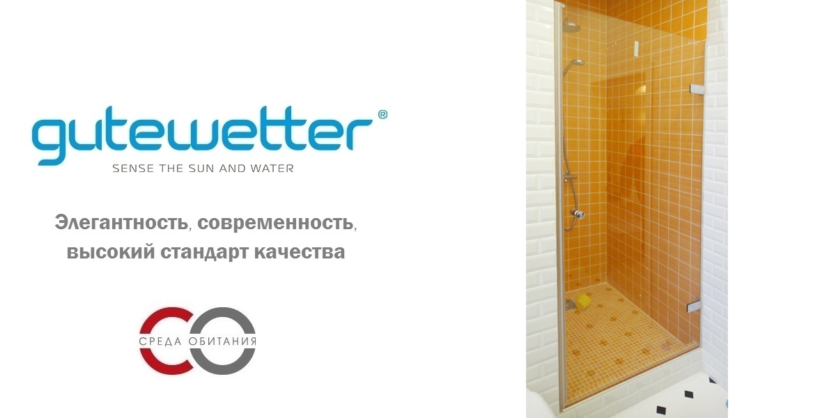 Душевая дверь в нишу 60x200 GK-861 стекло прозрачное 6 мм GUTEWETTER TREND DOOR 60X200GK861 - Вид №1