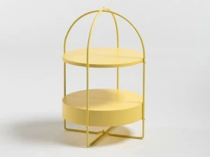 Medulum Круглый лакированный журнальный столик с отделением для хранения вещей Cheba Che.68 / che.80