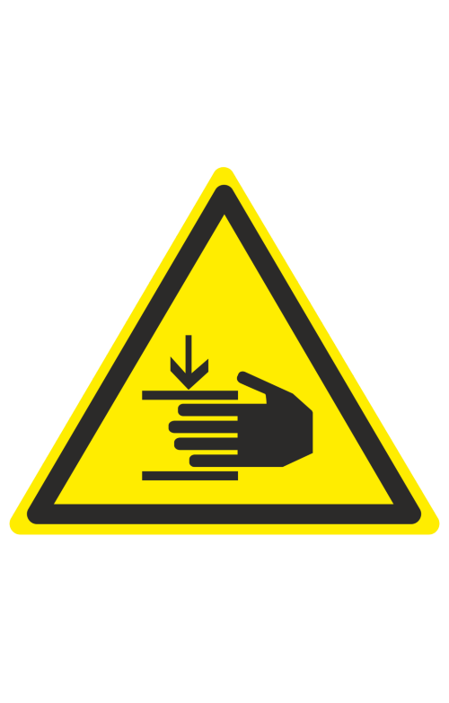 68472 Знак "Осторожно. Возможно травмирование рук"  Предупреждающие знаки размер 150 х 150 мм Спецодежда 