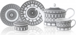 10672285 Royal Crown Derby Сервиз чайный Royal Crown Derby Альберт Холл на 6 персон 20 предметов, фарфор Фарфор