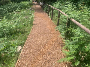 Настил из древесной щепы