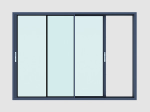 Алюминиевое раздвижное окно