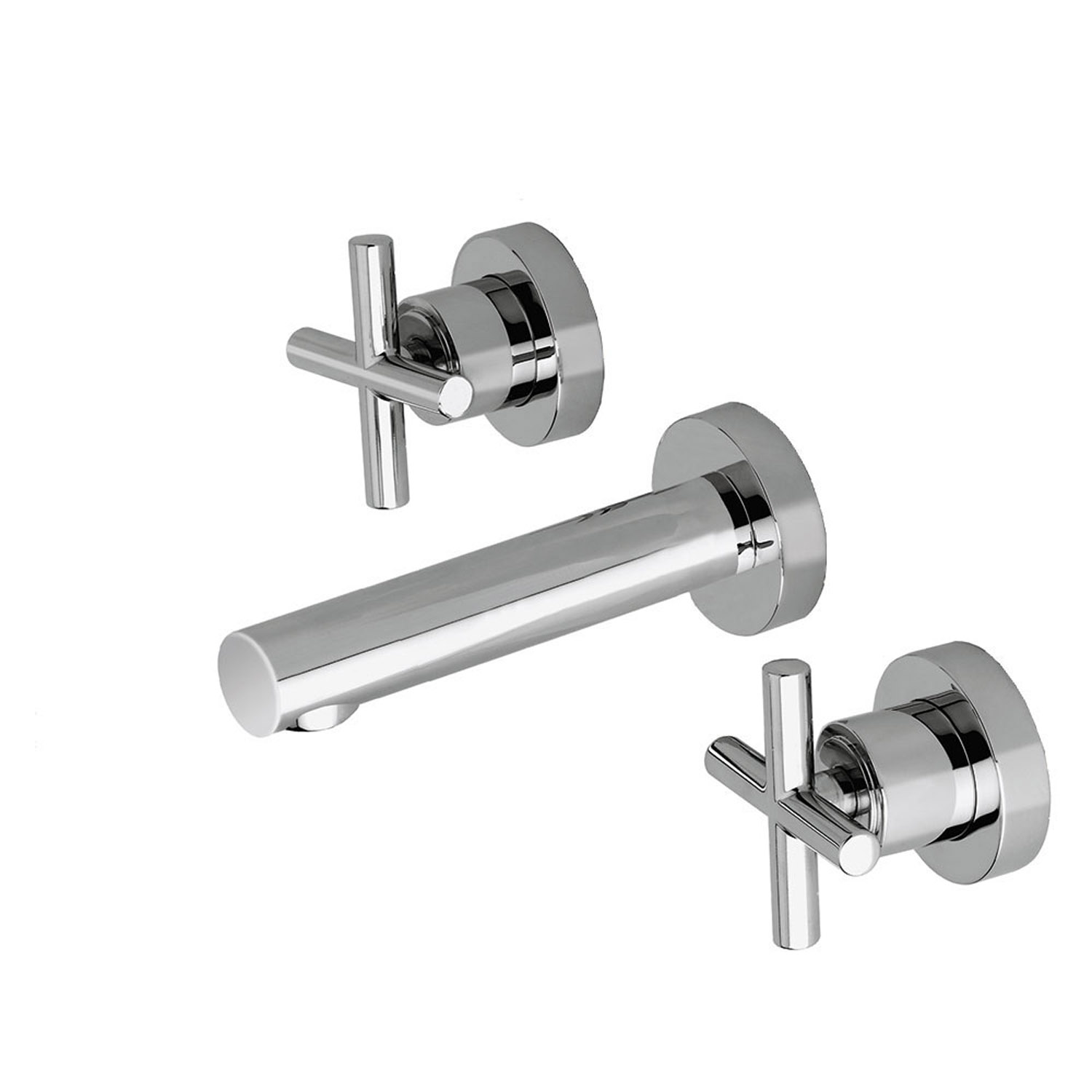 Скрытый смеситель для умывальника BIMAX-TRES с двумя ручками-163152 TRES 