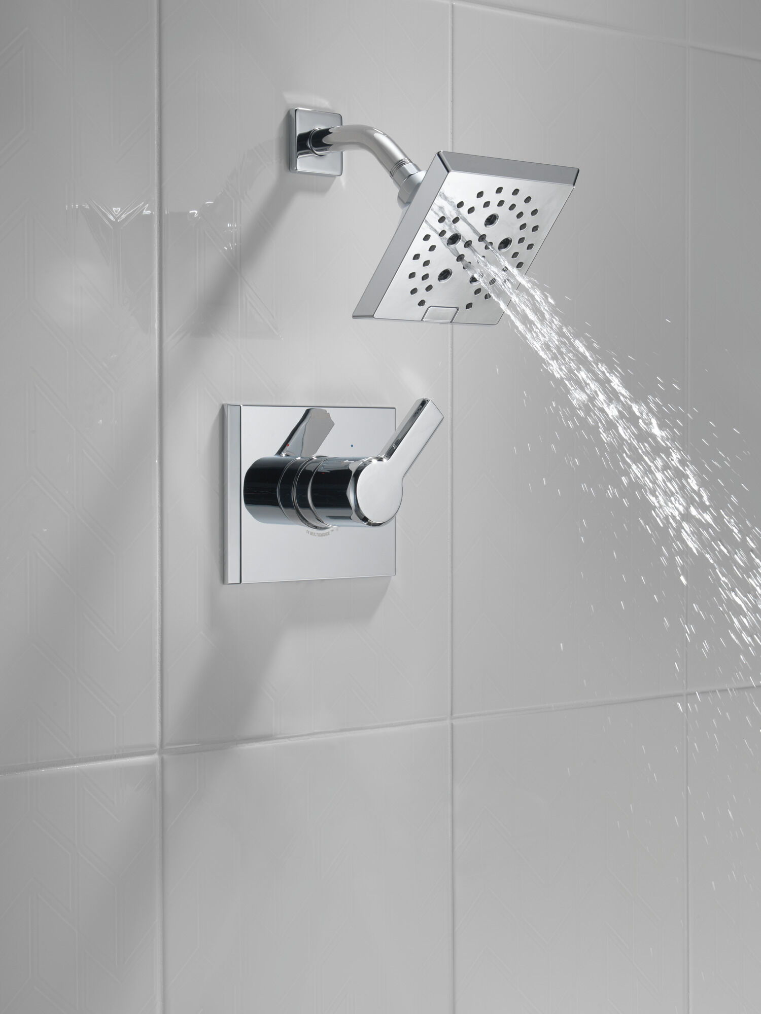 T14299 Накладка для душа Monitor® 14 серии H2Okinetic® Delta Faucet Pivotal Хром  - Вид №6