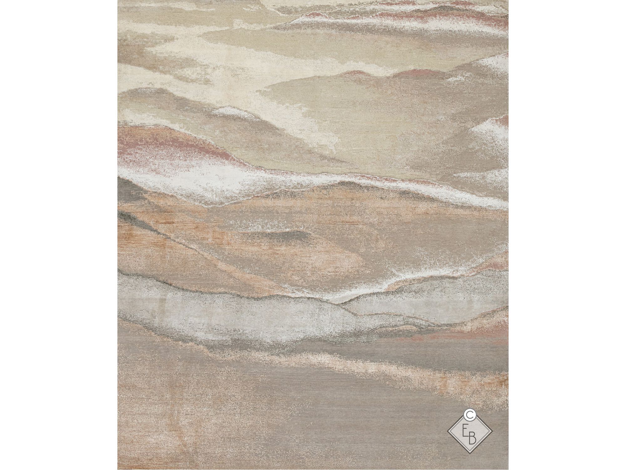 Прямоугольный ковер из бамбукового шелка и шерсти Edition Bougainville Inspiration ARCH-00110338