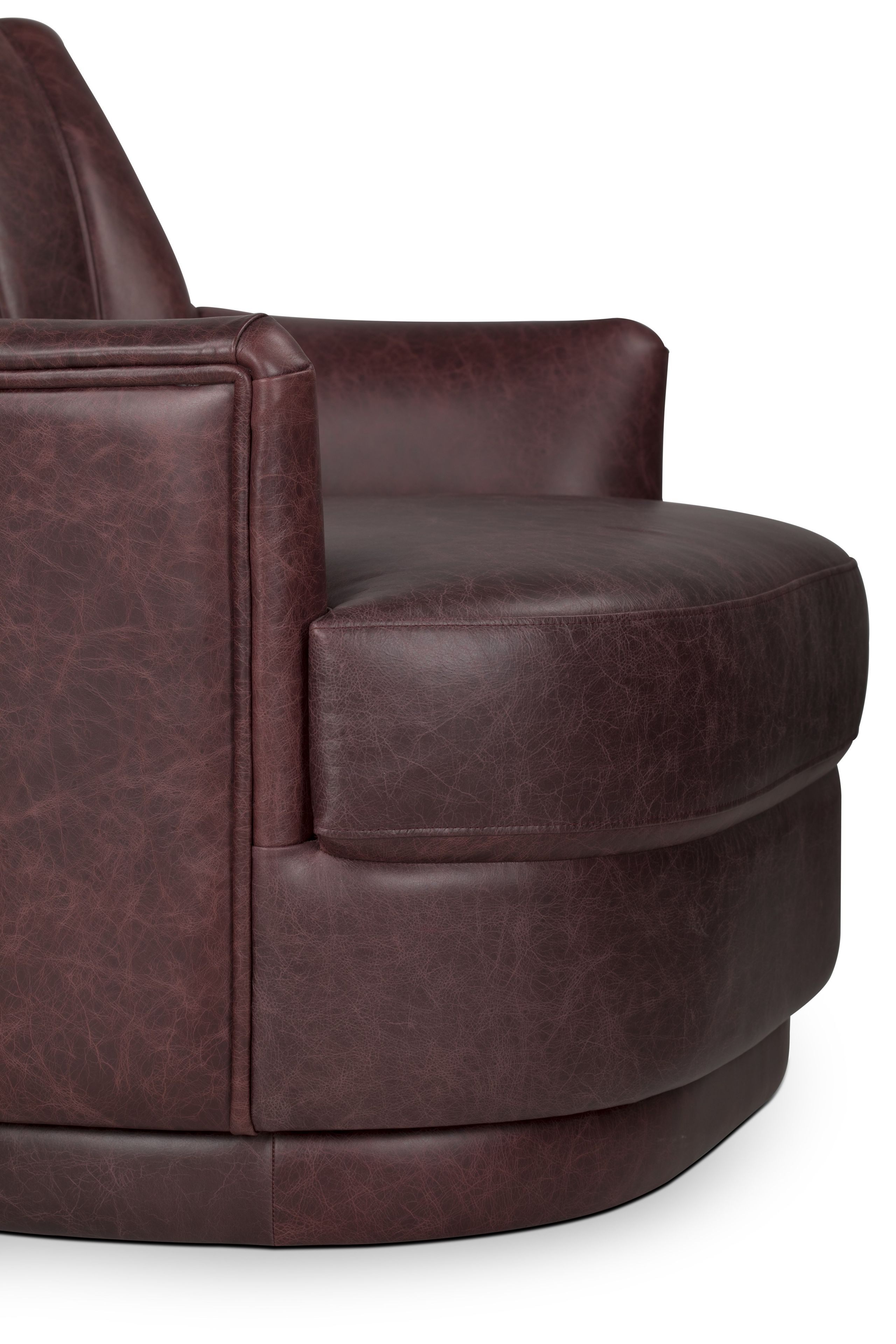 Кожаное кресло с подлокотниками Brabbu Слива ARCH-00143490 - Вид №5