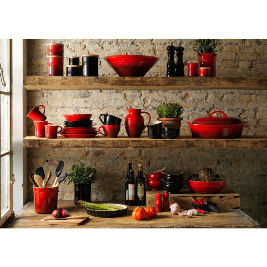 Емкость для хранения лопаток Le Creuset, каменная керамика, Ø15 см, вишневая 91000100060000 - Вид №2