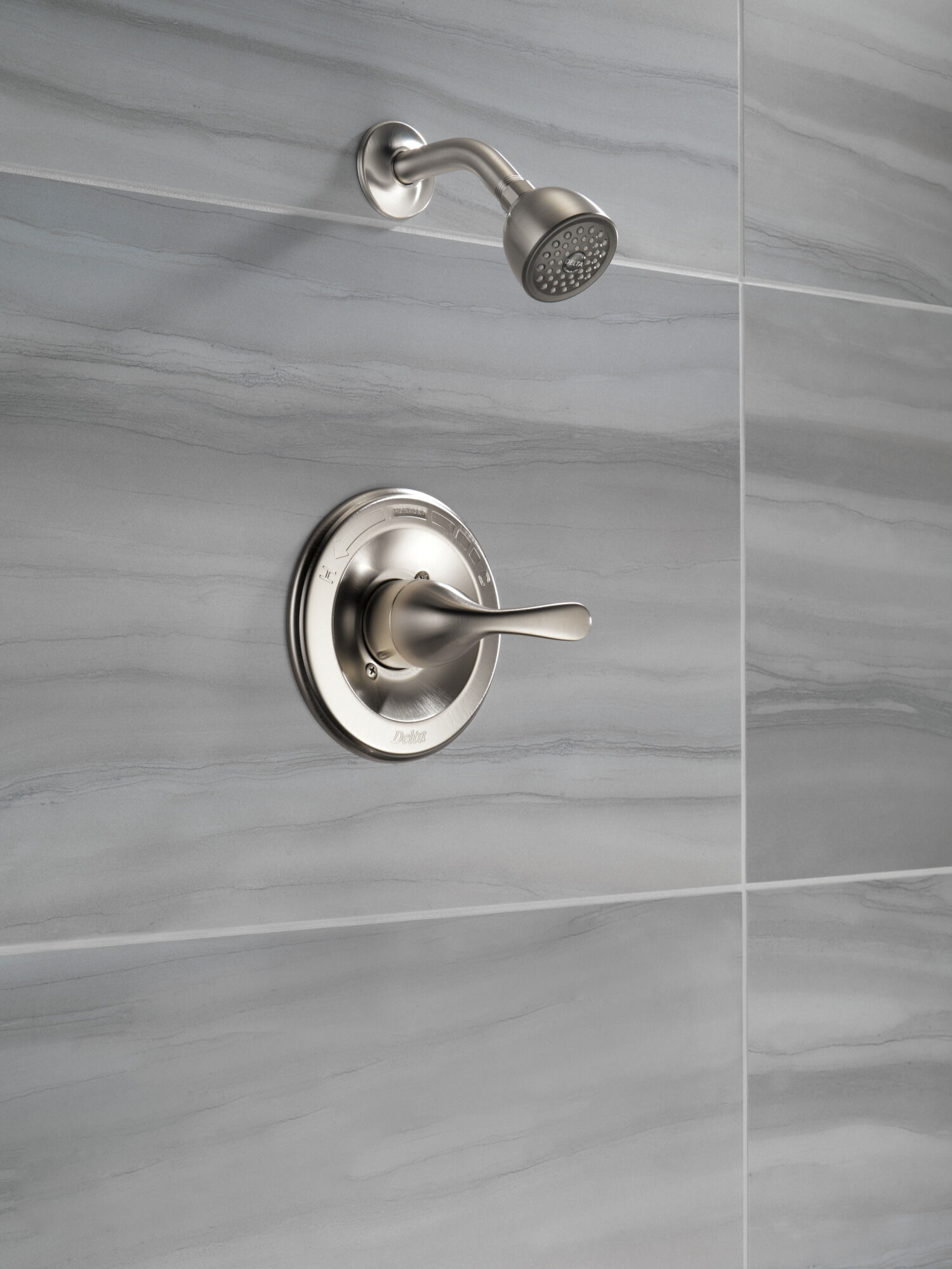 T13220-SS Облицовка для душа Monitor® серии 13 Delta Faucet Classic Нержавеющая сталь - Вид №1