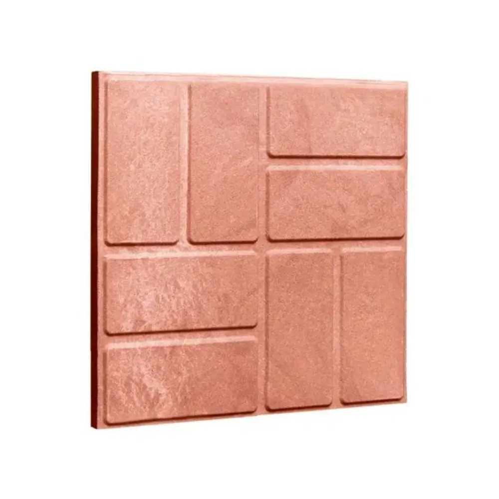 Плитка тротуарная полимер-песчаный композит 25x25x2 см красный Santreyd STLM-2197530