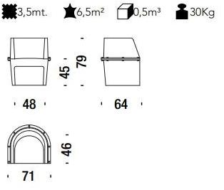 Moroso Кресло из ткани с подлокотниками Assembly sun-id-1455455 - Вид №3