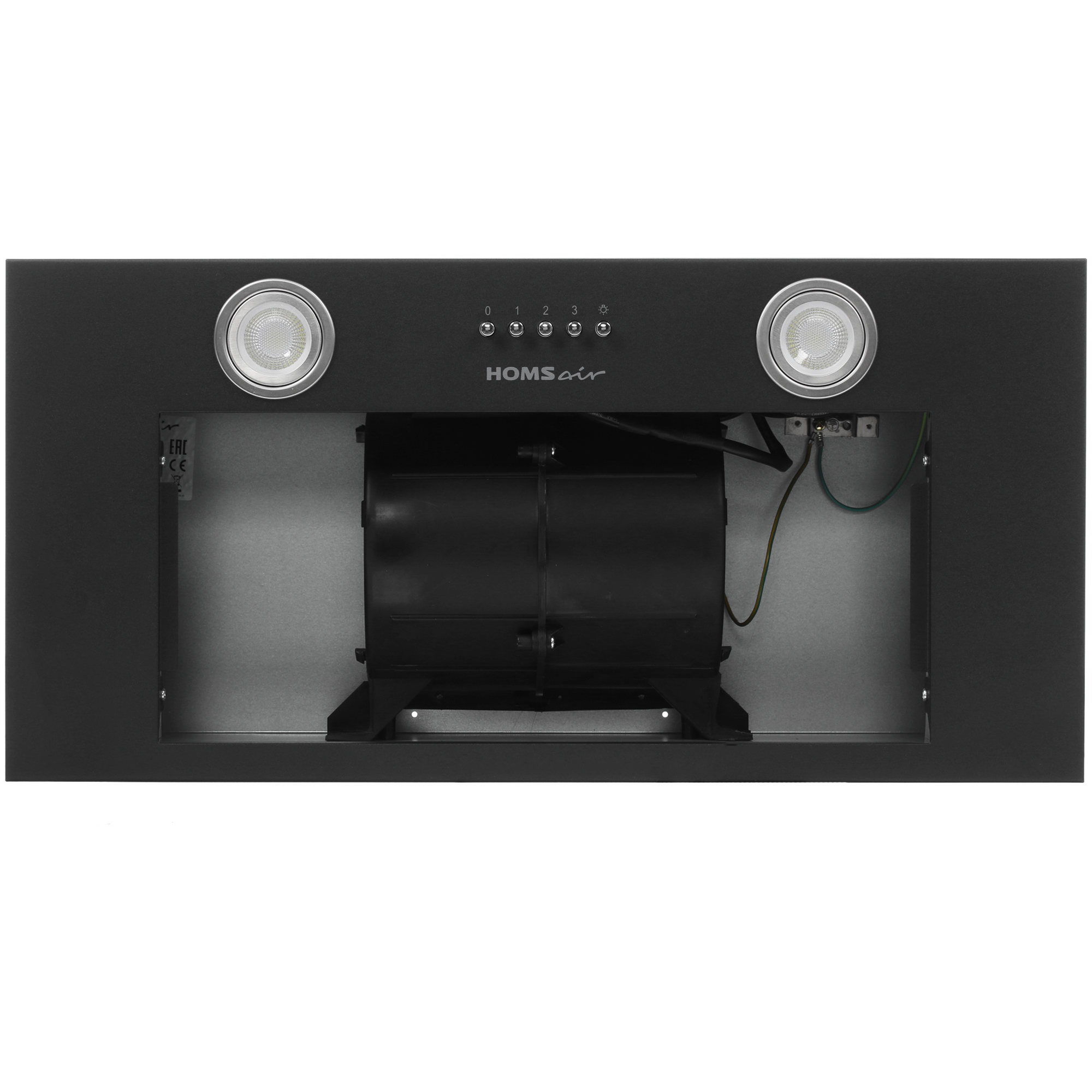 8160063 Вытяжка полновстраиваемая HOMSair CAMELIA POWER 60 черный STDN-0141237 - Вид №6