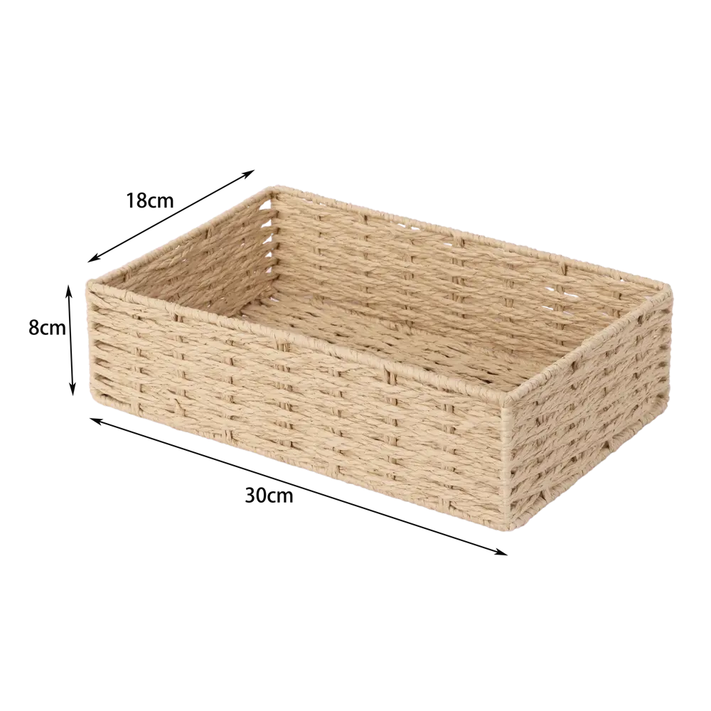 Корзина Konsensa 18x8x30 см бумага цвет бежевый STLM-2061484