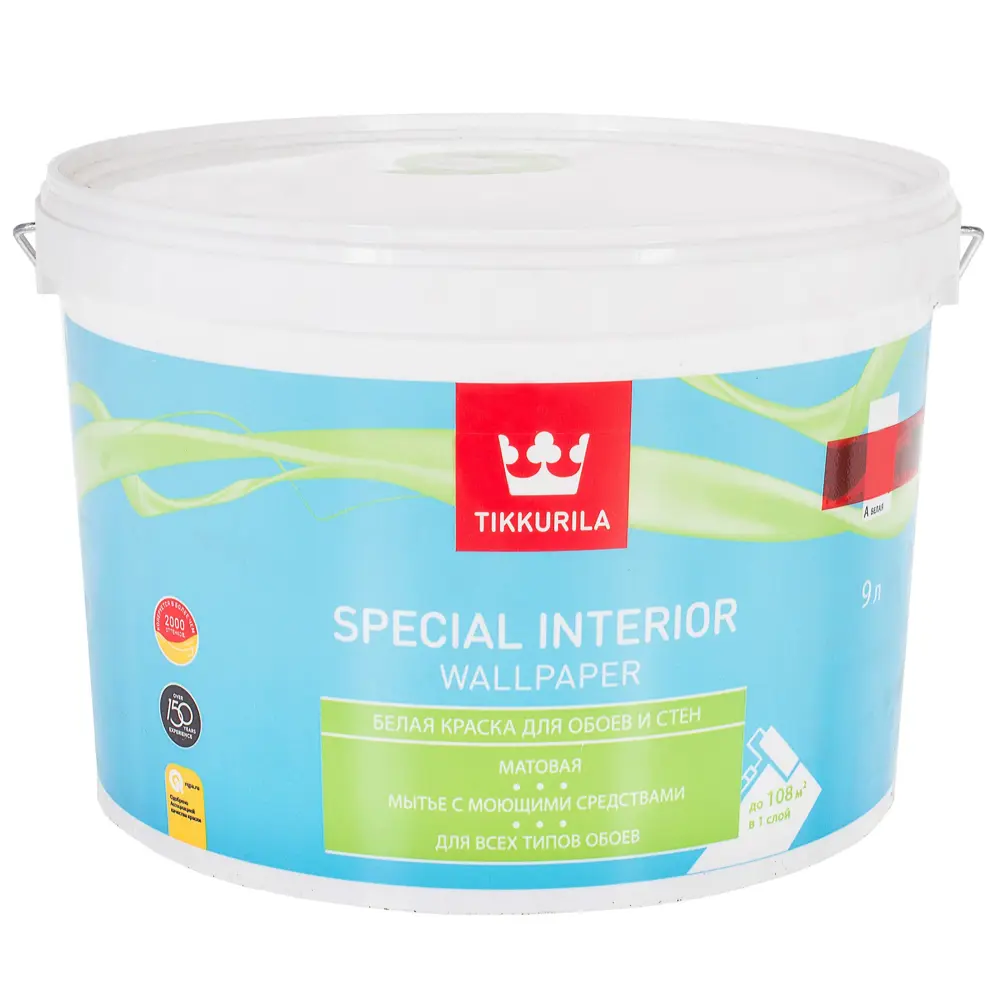 Краска для обоев Special Wallpaper база A 9 л Tikkurila STLM-2160940