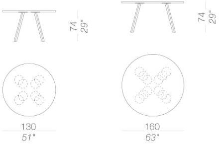 Lapalma Круглый дубовый стол Ori sun-id-1515557 - Вид №12