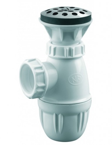 624000 000 00  Комбинированный безнапорный писсуар NF, Д. 60 мм, зажим 0/42 мм, пластик Valentin Хром  - Вид №1