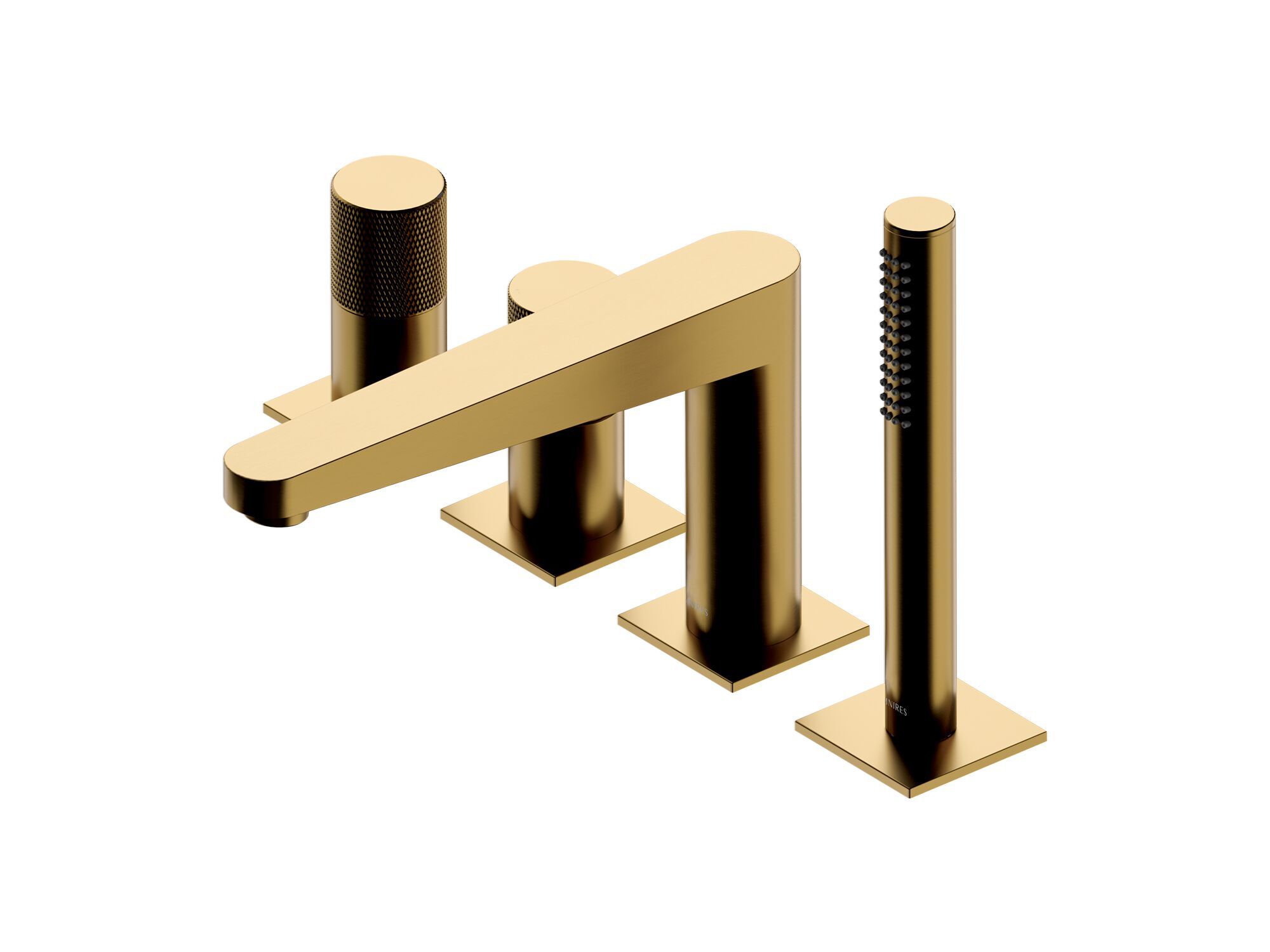 Смеситель для ванны с 4 отверстиями и ручным душем OMNIRES Contour ARCH-00014501