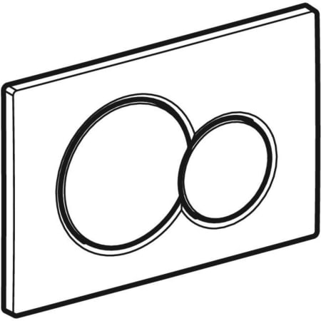 115.770.LB.5 Смывная клавиша Geberit Sigma01, двойной смыв Geberit  - Вид №1