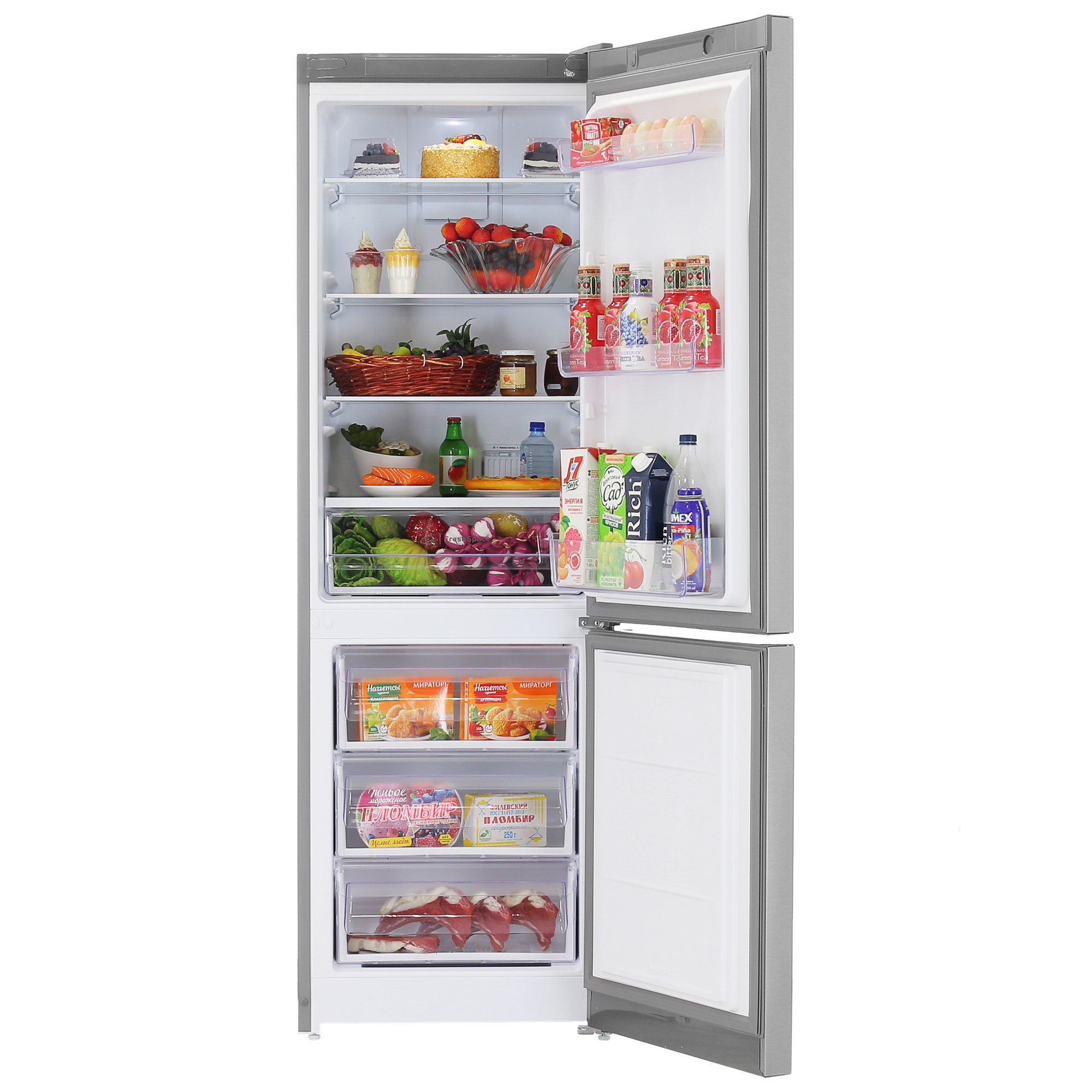 9082298 Холодильник с морозильником   Indesit ITS 5180 XB серебристый STDN-0132479 - Вид №5