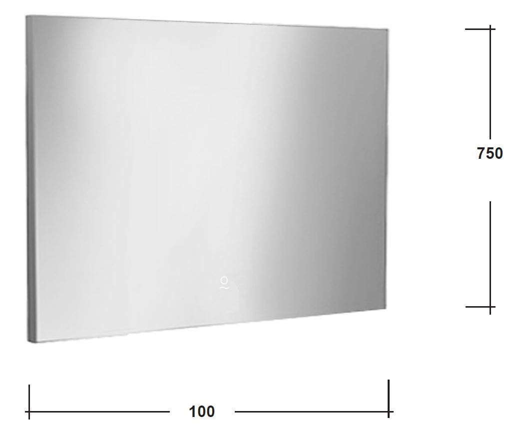 Прямоугольное зеркало для ванной комнаты со встроенным освещением Olympia Ceramica LIFE ARCH-00152224 - Вид №2