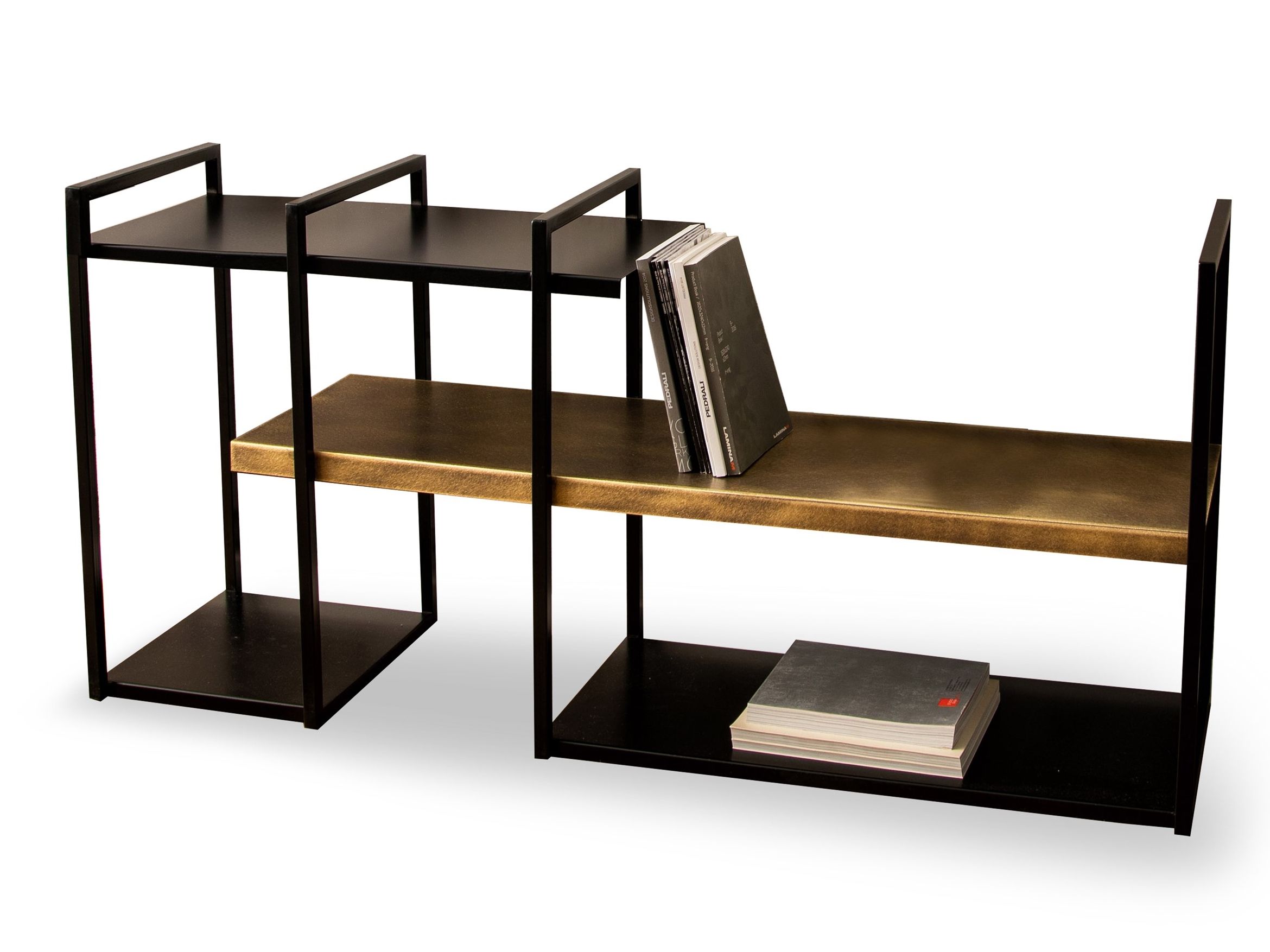 Металлическая двухсторонняя самонесущая Книжная полка RIFLESSI Freewall ARCH-00024856