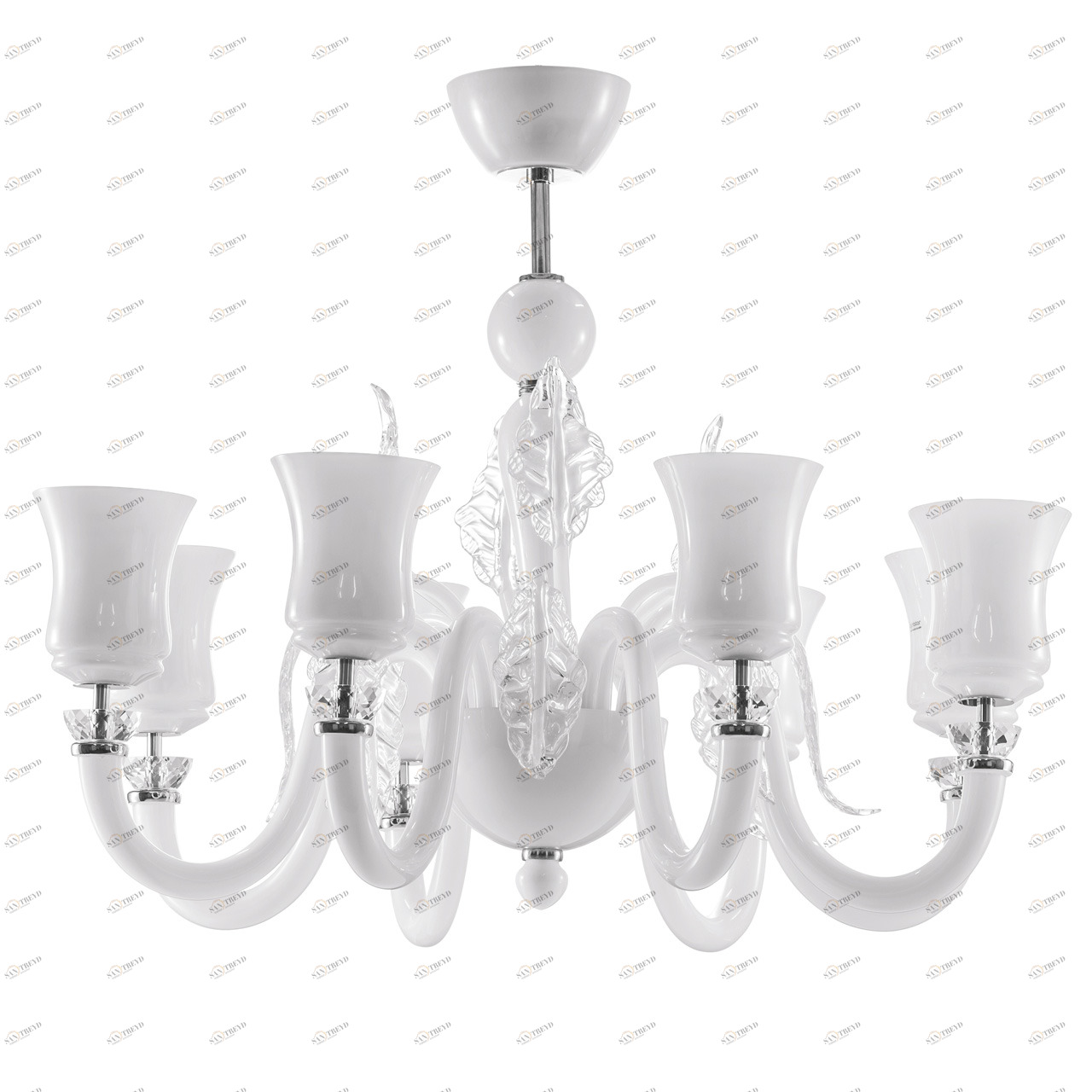 Люстра дизайнерская Sticks хром белая 804080 LIGHTSTAR ДИЗАЙНЕРСКИЕ 056090 Белый 