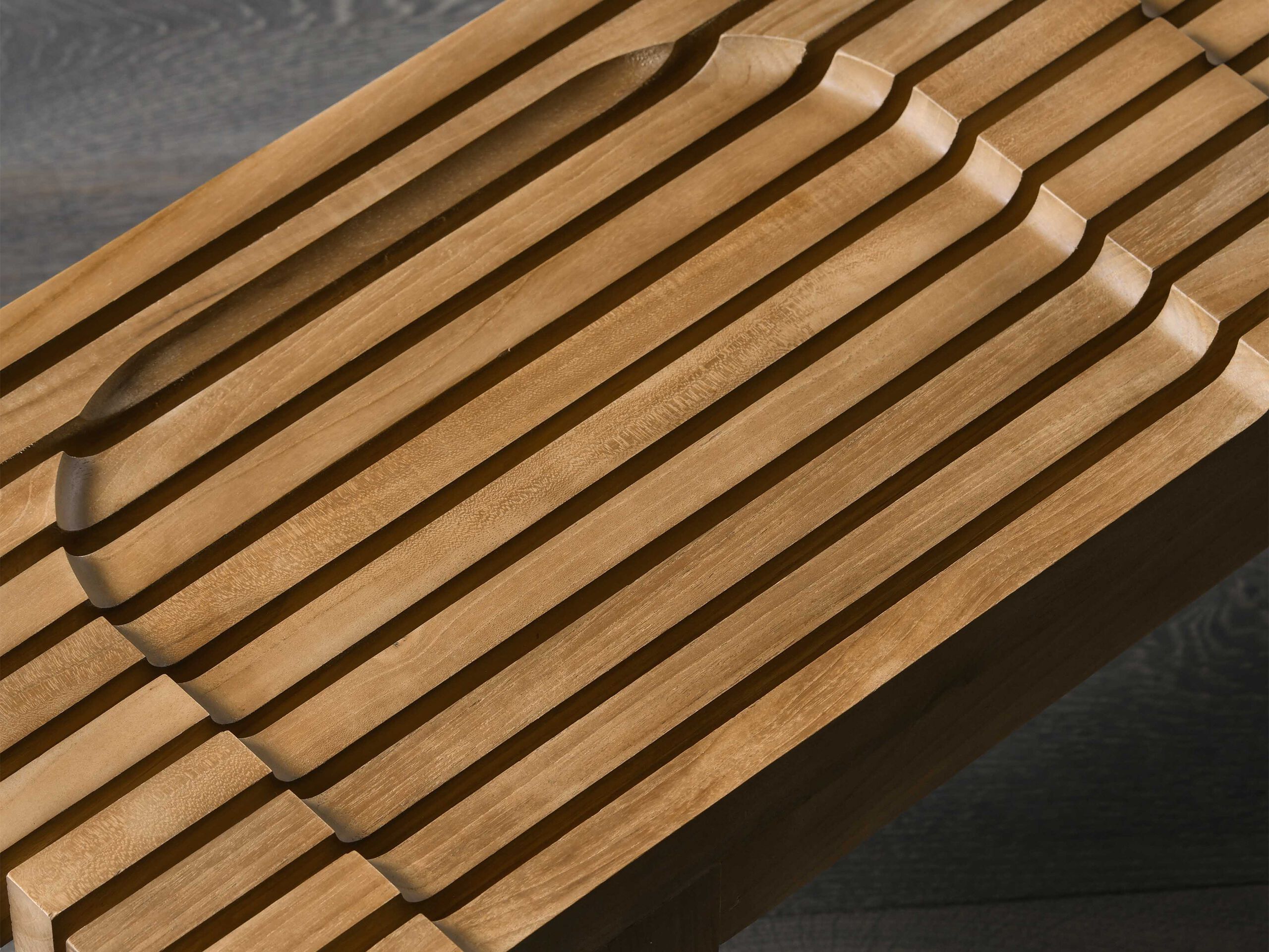 2-местная скамейка из массива дерева Air Division раковина ARCH-00107255 - Вид №3