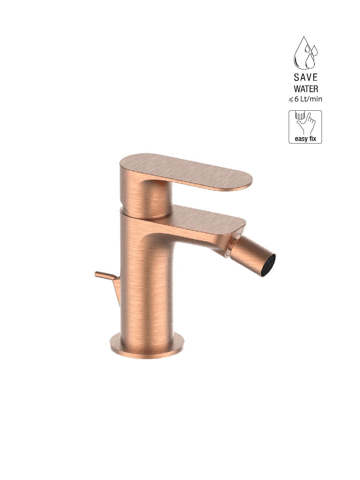 Однорычажный смеситель для биде с ограничителем расхода Rubinetterie Frattini Lea ARCH-00120499 - Вид №12