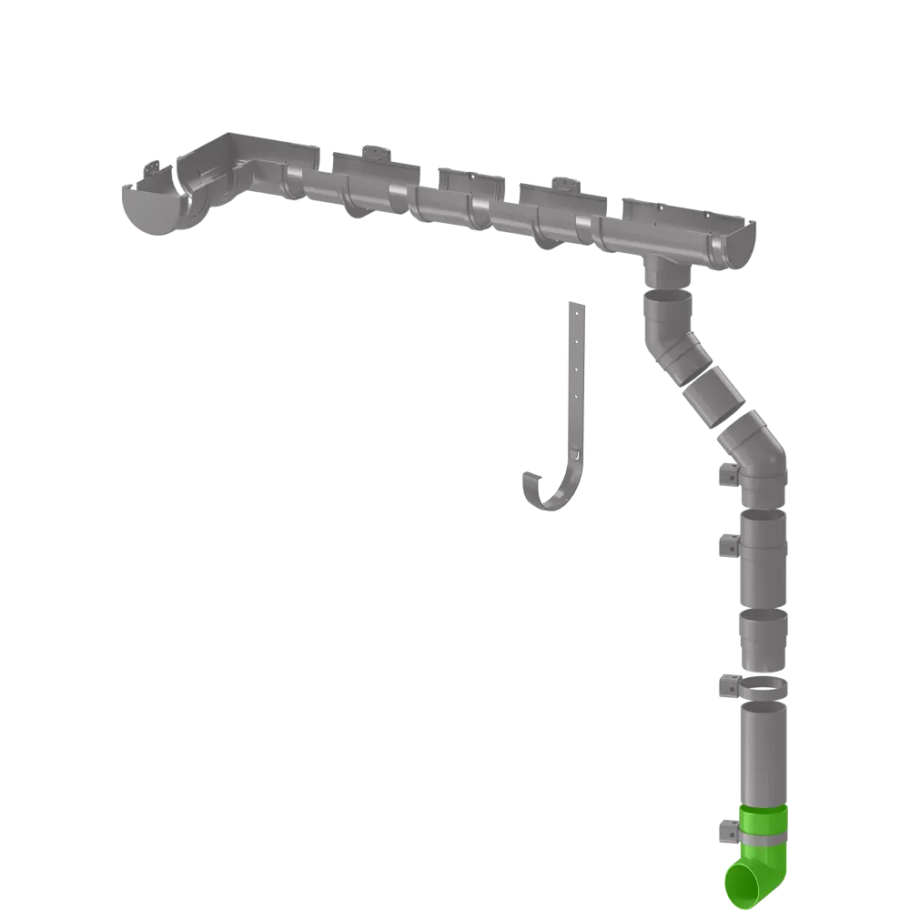 Слив трубы Dacha 80 мм красный DÖCKE STLM-2026169 - Вид №1