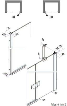 Samo Душевая ниша прямоугольная с распашной дверцей Eccelsa sun-id-1500306 - Вид №10