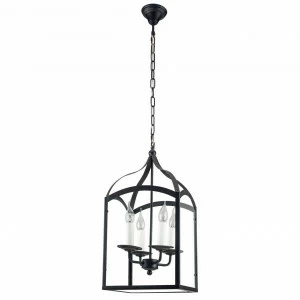 Дизайнерская подвесная люстра Spot Light Cage 9500404 черная SPOT LIGHT ДИЗАЙНЕРСКИЕ, CAGE 108226 Черный
