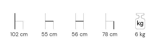 Высокий садовый стул со спинкой DRIGANI любовь ARCH-00029831 - Вид №6