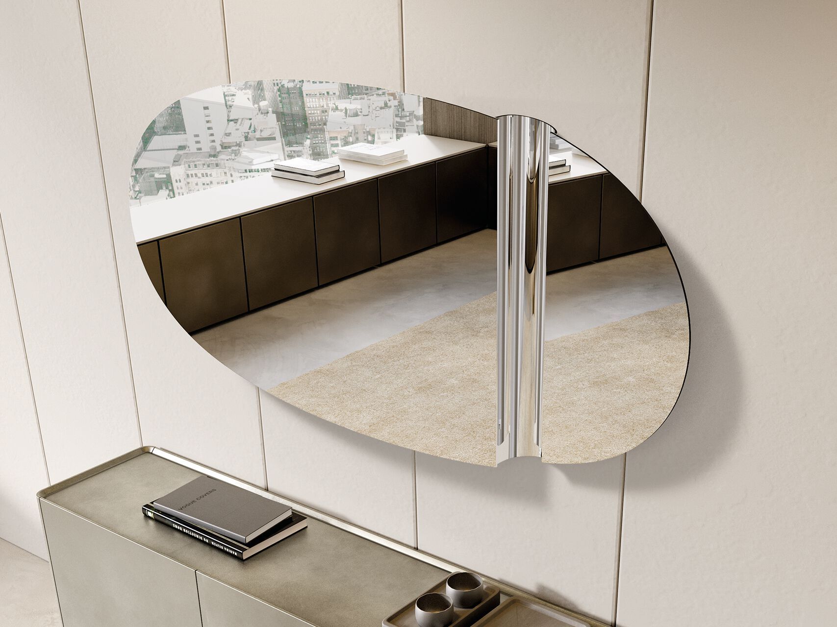 Овальное настенное зеркало EFORMA Let ARCH-00090154 - Вид №1