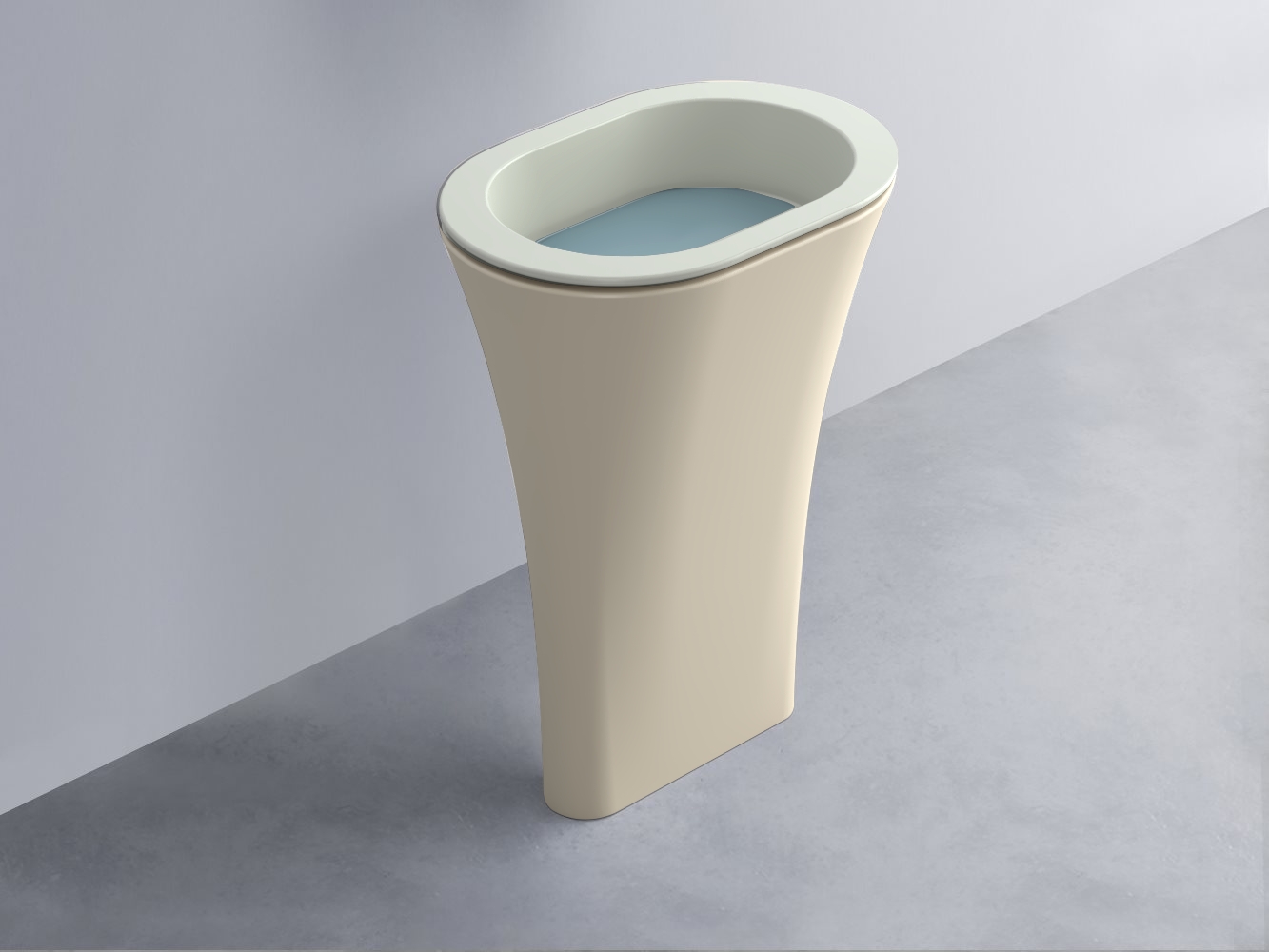 AMLA65-PM+AMPILO-PL+AMCOLO-LN Раковина Amedeo Ovale отдельностоящая cielo Enjoy + Amedeo Ceramica Cielo