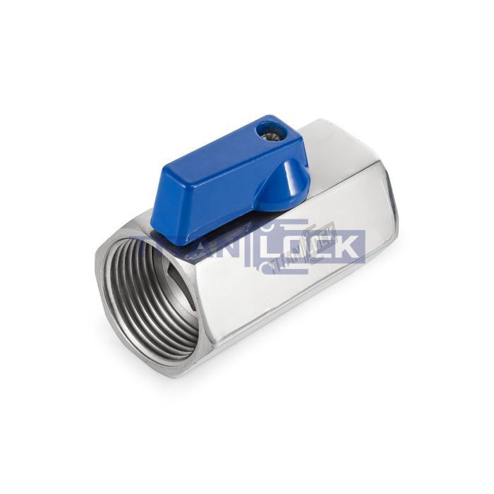 Шаровый кран мини ВР-ВР, резьба BSP 1", нерж. сталь, TL1MBV-FF TITAN LOCK 