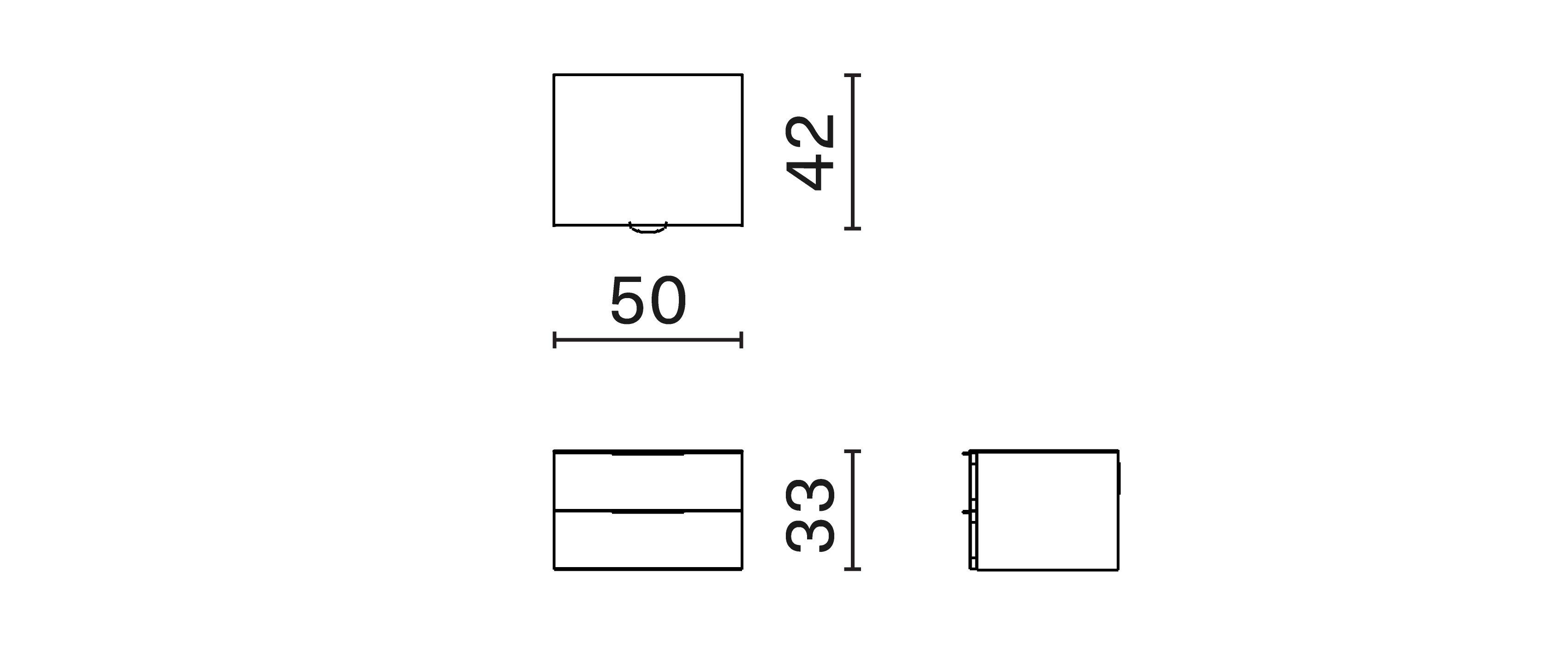 Горизонтальный настенный шкаф из дуба с ящиками District Eight Drift ARCH-00101633 - Вид №4