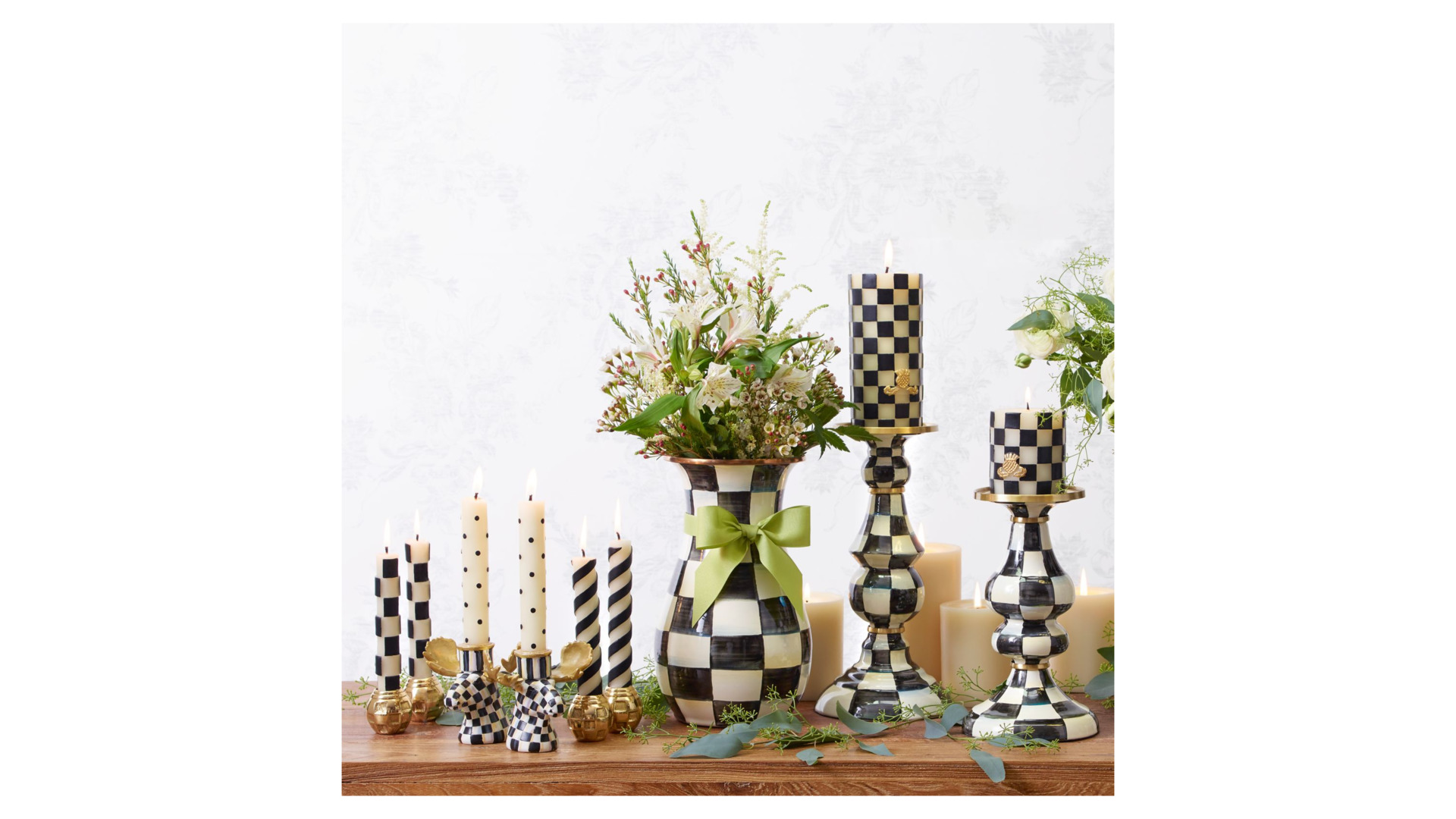 10587736 Mackenzie-Childs Подсвечник большой Сталь  - Вид №2