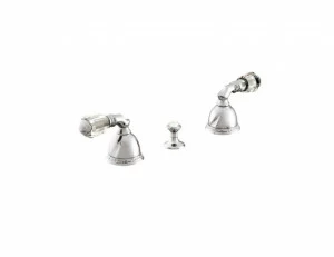 051622.A00.50 Биде с тремя отверстиями и кристаллами сваровски Яркий хром