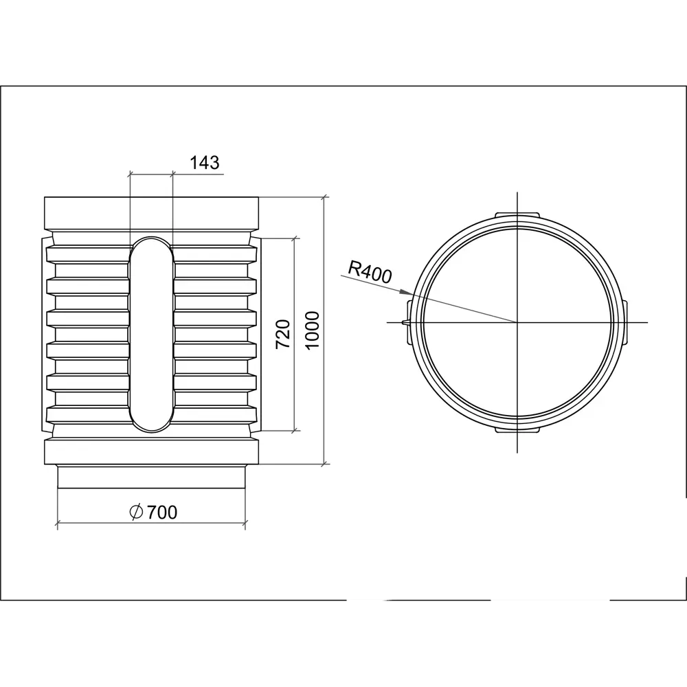 Горловина удлиняющая Rodlex-un 1000 мм Santreyd STLM-2004792 - Вид №6