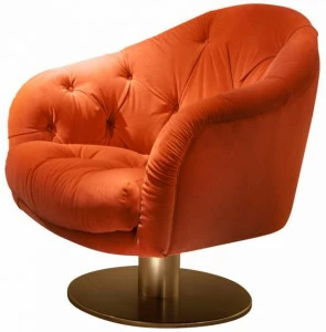 SOFTHOUSE Поворотное кресло из ткани с тафтингом